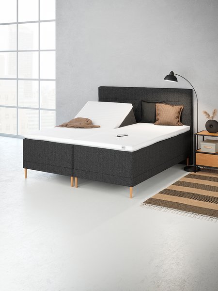 Elevationsseng 180x200cm DUNLOPILLO OSA E300 grå-54