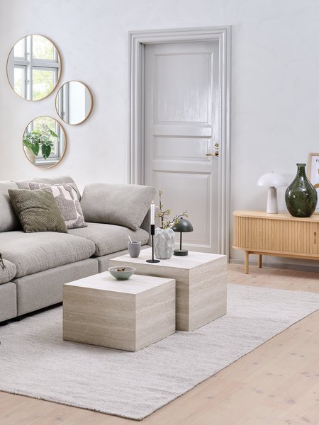 Stolić ROLSTED 58x58/50x50 boja travertin 2kom