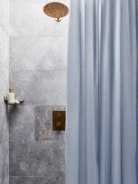 Shower curtain VIBBLE 180x200 blue KRONBORG