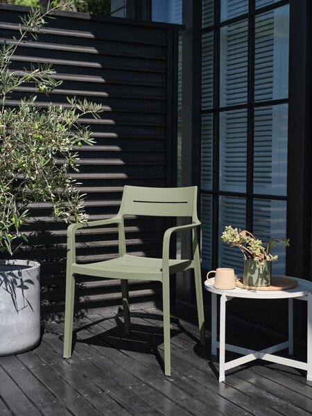 Stacking chair INGSTRUP olive green