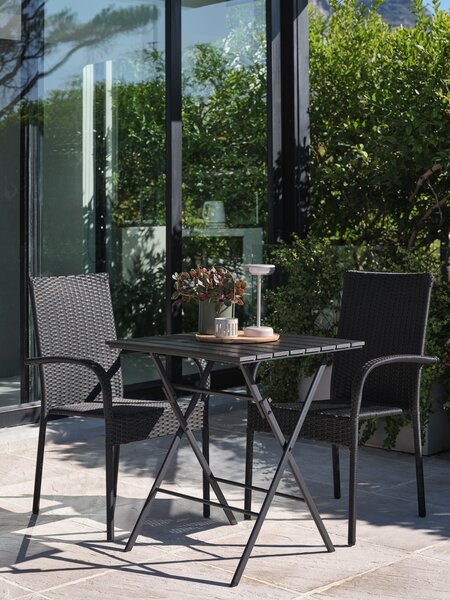 SANDVIKA D65 stol + 2 GUDHJEM stolica crna