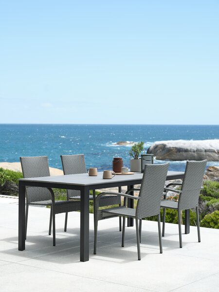 MARIELYST L205 table + 4 GUDHJEM chaises gris