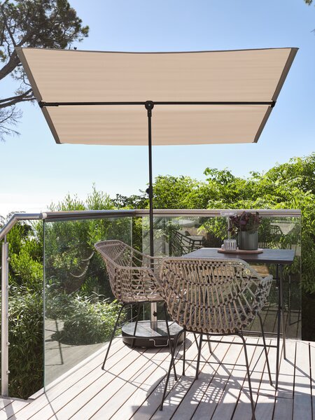 Parasol de balcon HEJLPLET l130xL210 sable