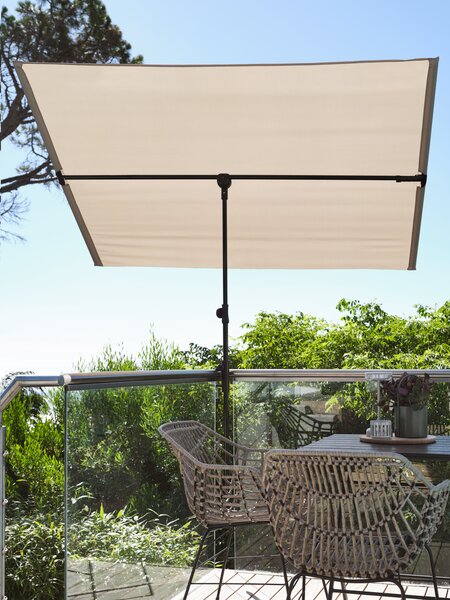 Balcony parasol HEJLPLET W130xL210 sand