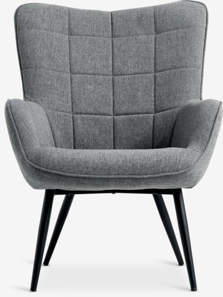 Poltrona Relax LOUNGITUDE Un Posto In Tessuto Grigio/Nero - Schienale Regolabile Fino A 170°