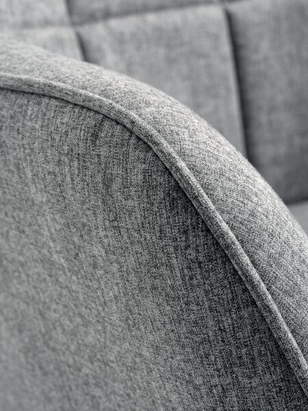 Poltrona ULDUM tessuto grigio/nero