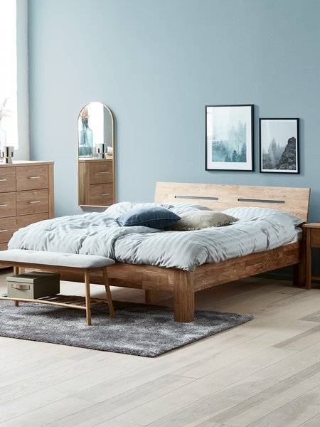 Estructura cama OLSKER 150x190 roble
