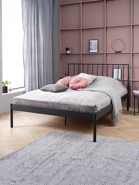 Sengeramme ABILDRO 150x200cm svart