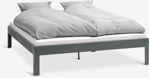 Letto KILDEN 160x190 grigio scuro