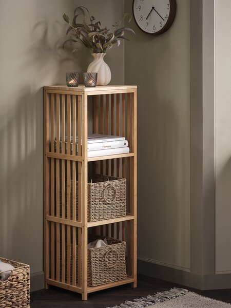 Polični element BALLUM 3 police bambus