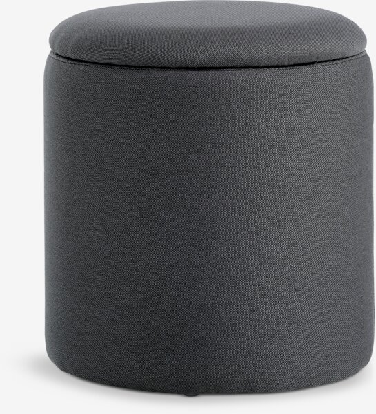 Pouffe GISLEV D36 with storage asphalt fabric