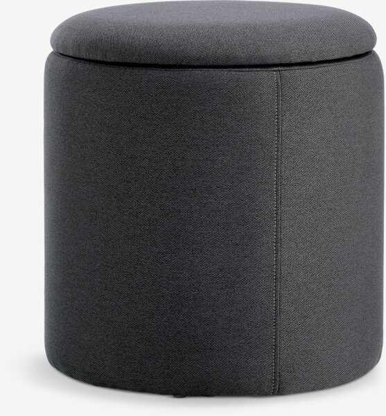 Pouffe GISLEV D36 with storage asphalt fabric