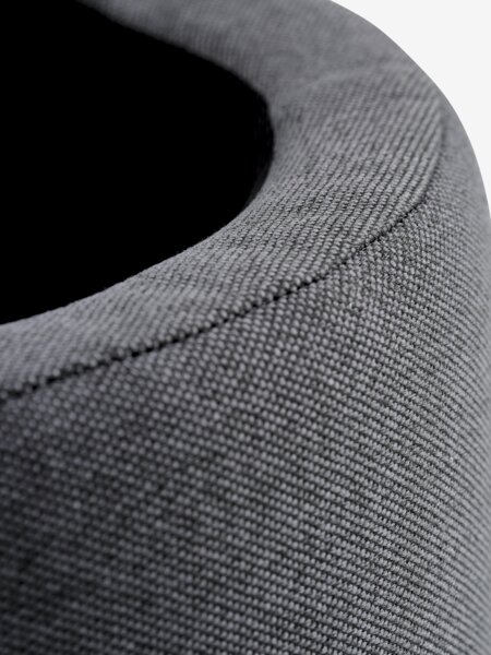 Pouffe GISLEV D36 with storage asphalt fabric