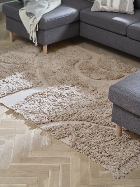 Rug FIRBLAD 140x200 light grey