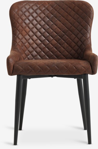 Sedia PEBRINGE marrone antico/nero