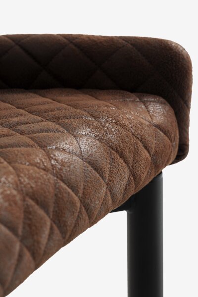Sedia PEBRINGE marrone antico/nero