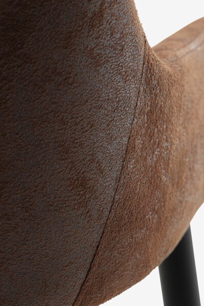 Sedia PEBRINGE marrone antico/nero