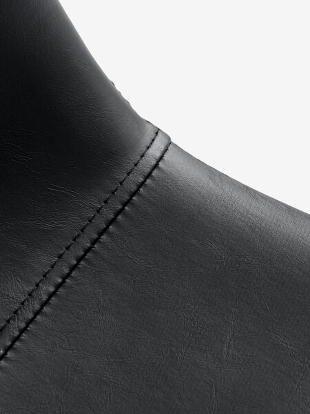 Silla de comedor JONSTRUP polipiel negro/color roble