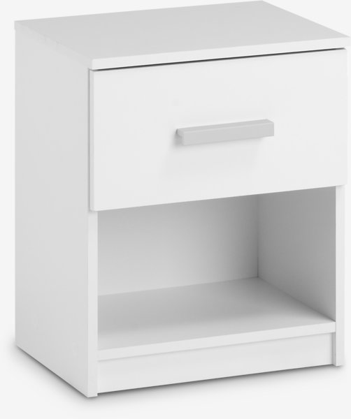 Bedside table TAPDRUP 1 drawer white