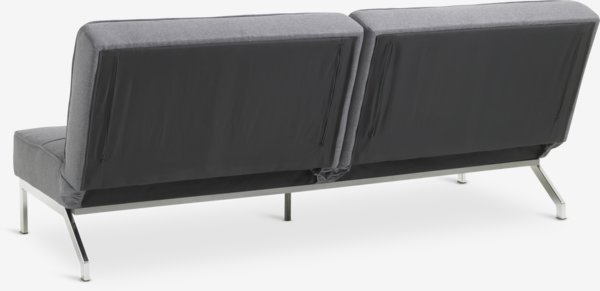 Bäddsoffa OREVAD mörkgrått tyg