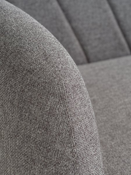 Sofa bed PARADIS light grey fabric/oak colour