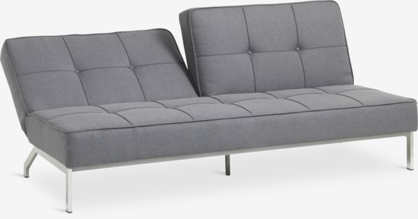 Bäddsoffa OREVAD mörkgrått tyg