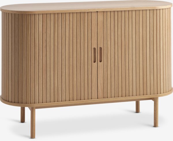 Sideboard LYNGVIG 120 cm 2 tambour doors natural oak