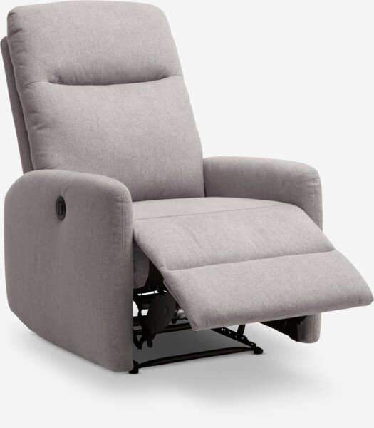 Sillón reclinable VONSILD eléctrico gris claro