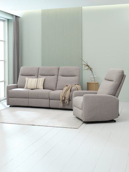 Poltrona reclin VONSILD elettrica grigio chiaro