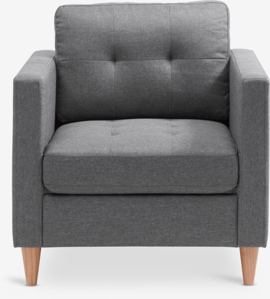 Fauteuil FALSLEV tissu gris