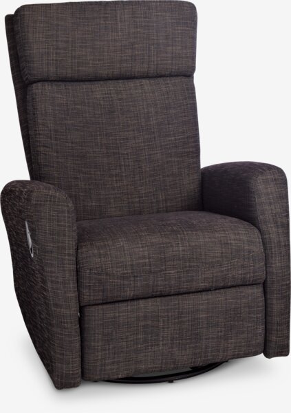 Fauteuil inclinable VADUM pivotant tissu gris