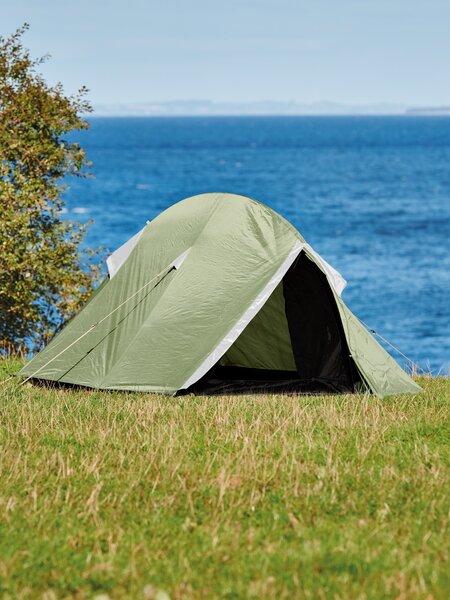 Tenda MUNKHOLM 2 persone verde/grigio