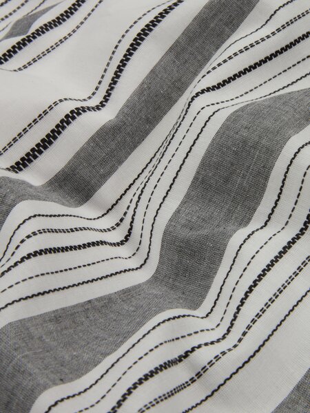 Completo copripiumino IDA Tinto in filo 240x220 bianco/nero
