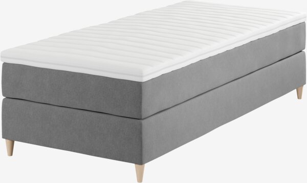 Kontinentalsäng 90x200cm VEKSA PC75 grå-23