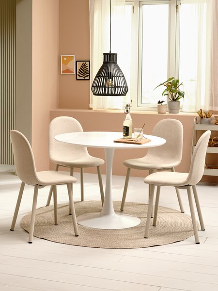 Dining table RINGSTED D100 white