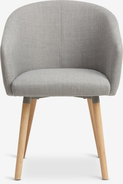 Dining chair KLOSTER light grey/oak