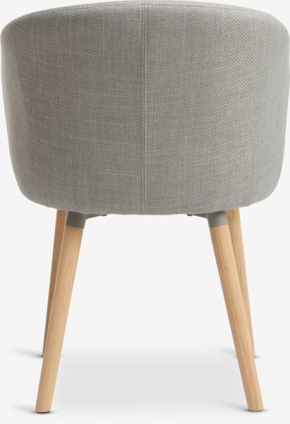 Dining chair KLOSTER light grey/oak