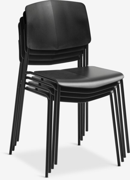 Dining chair STABY stackable black