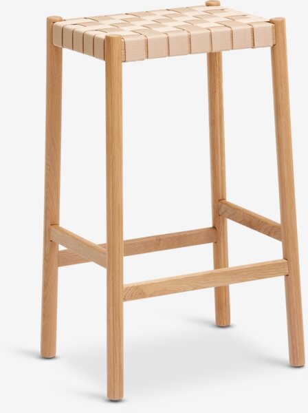 Bar stool VADEHAVET oak/natural