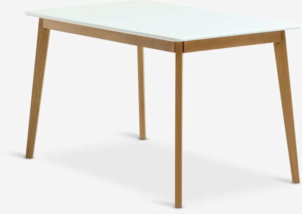 Table JEGIND 80x130 blanc/naturel