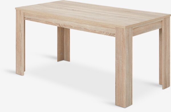 Dining table HASLUND 80x160 light oak