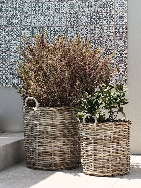 Plantekurv SANSEBIE Ø40/50 kubu natur 2 stk/sæt