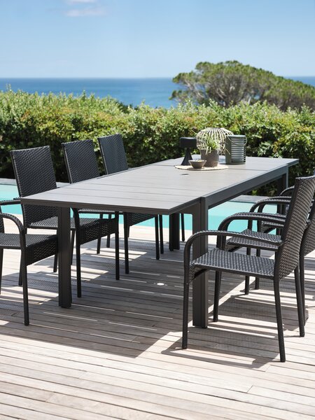 Garden table GEDMOSE W95xL179/268 grey