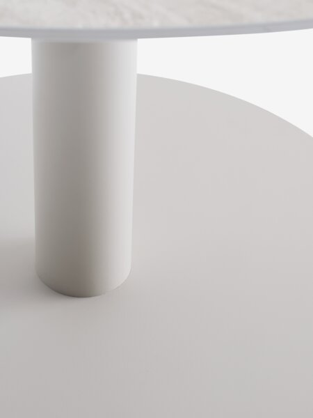 VAMDRUP D120 table beige+ 4 MIDDAGSBERGET chair natural