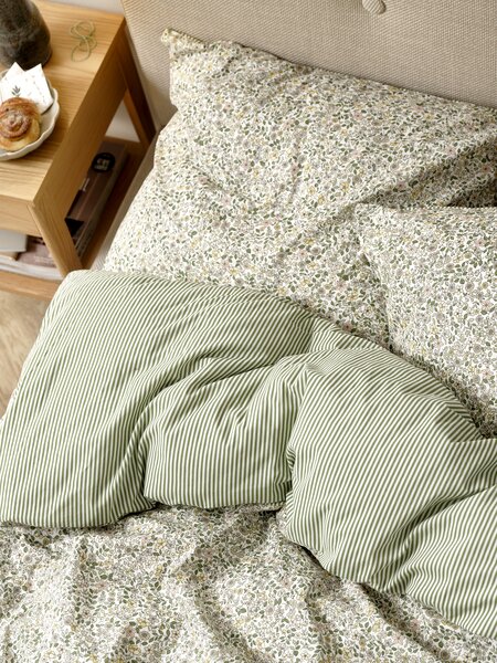 Duvet cover set JOSEFINE King green