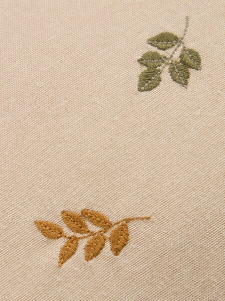 Coussin HORTENCIA 35x50 sable/vert