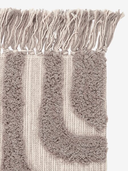 Rug BERGASTER 65x200 warm grey/beige