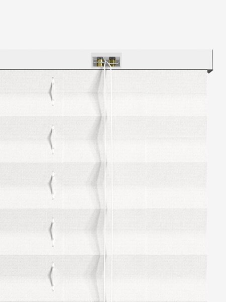 Plisségardin SLOTSHOLMEN 90x210 cm hvid