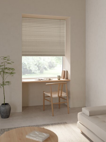 Plisségardin SLOTSHOLMEN 90x210 cm sand