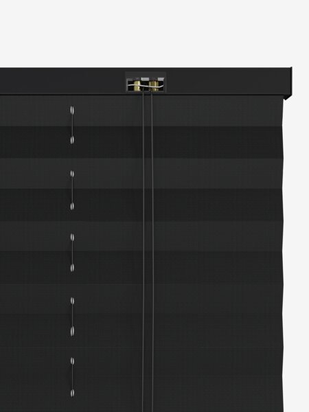 Plisségardin SLOTSHOLMEN 120x130cm svart